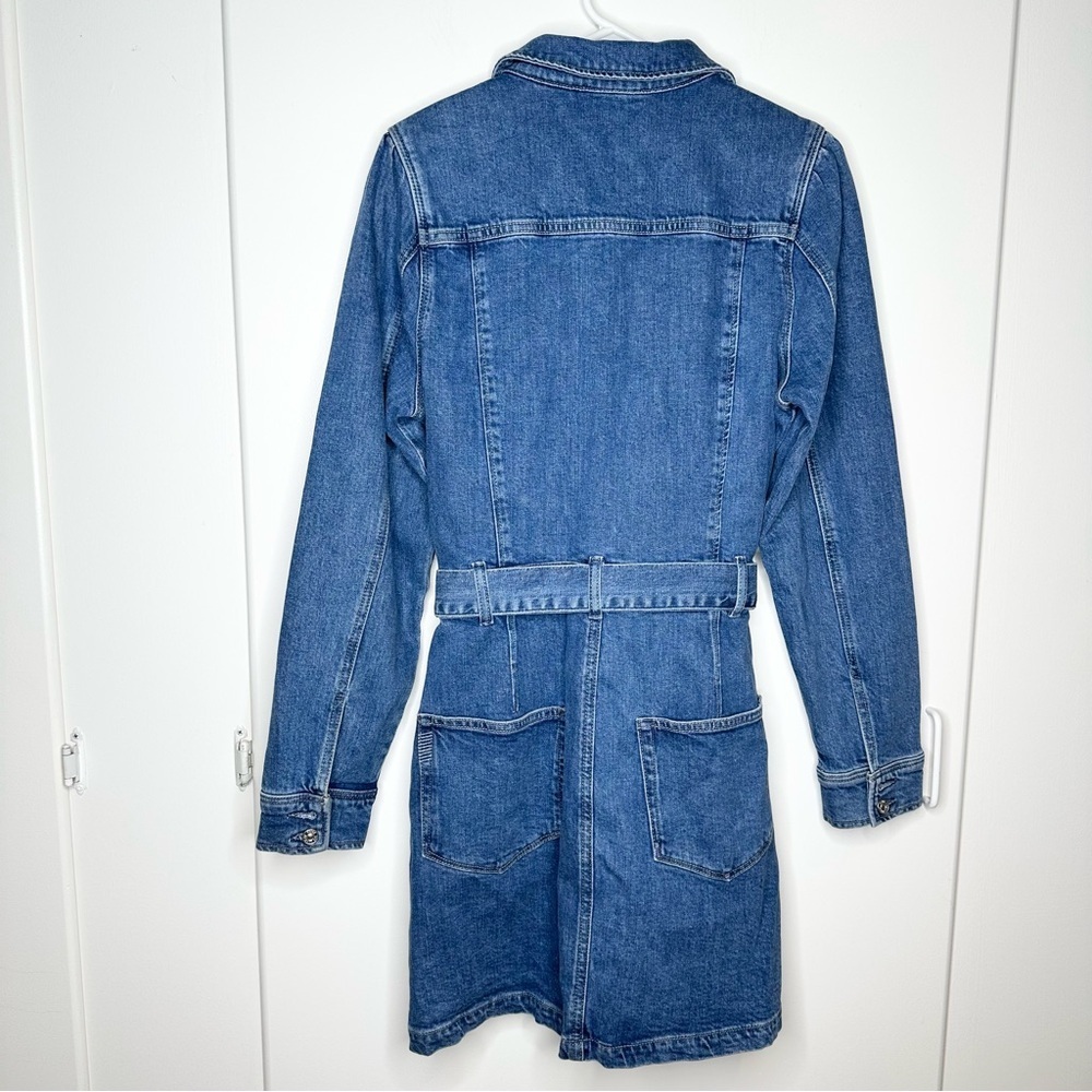 NWT Paige Mayslie Long Sleeve Denim Shirt Dress Size 10 Retail $269 - Picture 8 of 10